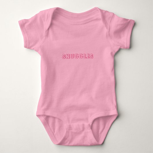 Anpassen des Namens oder des hellrosa Textes "Schn Baby Strampler (Vorderseite)