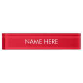 Anpassen des Namens rot Namensplakette (Vorderseite)