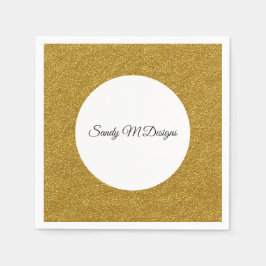 Anpassen des Namenspapiers für den Glitzer Serviette