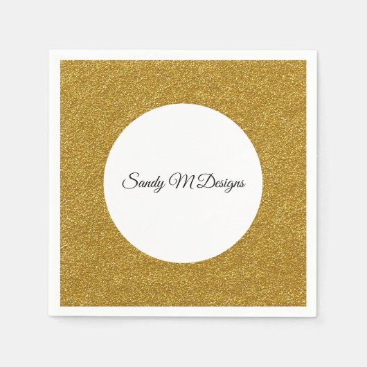 Anpassen des Namenspapiers für den Glitzer Serviette (Vorderseite)