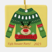 Anpassen des Party für das gedankliche Ugly Sweate Keramikornament (Vorderseite)