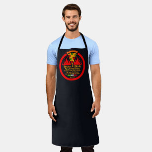 Anpassen des Promo-Personals für ein Restaurant mi Schürze