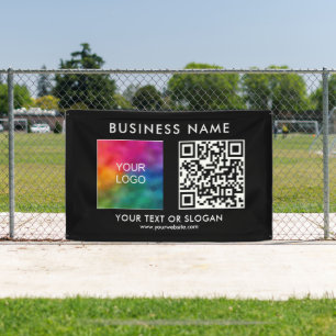 Anpassen des QR-Codes für Firmenlogos Elegant im F Banner