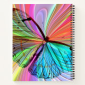 Anpassen des Rainbow-Butterfly-Sketchbuchs Notizblock (Rückseite)