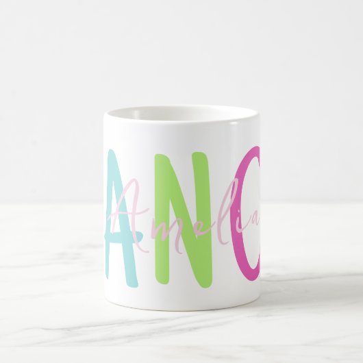 Anpassen des Rainbow-Farbtanzes Kaffeetasse (Mittel)