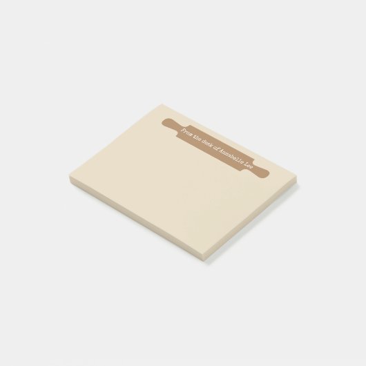 Anpassen des rollenden Buttons Post-it Klebezettel (angewinkelt)