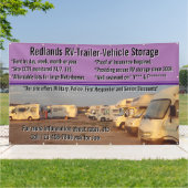 Anpassen des RV-Anhängerspeicherlots Banner (Außenbereich)