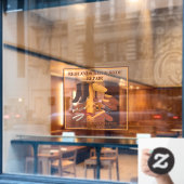 Anpassen des Schuhhandtaschenreparaturgeschäfts Fensteraufkleber (Café-Fenster)