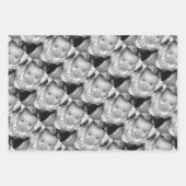 Anpassen des Schwarz-Weiß-Fotos Geschenkpapier Set (Vorderseite 2)