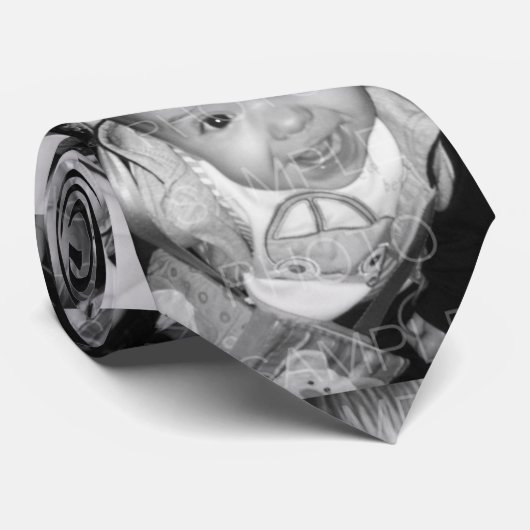 Anpassen des Schwarz-Weiß-Fotos Krawatte (Gerollt)