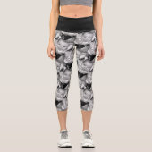Anpassen des Schwarz-weißen Fotos Capri Leggings (Vorderseite)