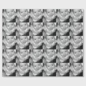 Anpassen des Schwarz-weißen Fotos Geschenkpapier (Flach)