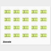 Anpassen des Soft Green Sticker für Nachname und V (Blatt)