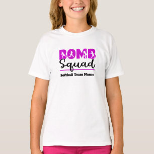 Anpassen des Softball Team T - Shirt für Mädchen