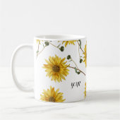 Anpassen des Sonnenblumendesigns Kaffeetasse (Links)
