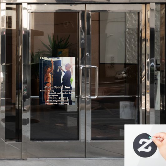 Anpassen des Spritzgießkabinengeschäfts 4 Fensteraufkleber (Büro Tür)