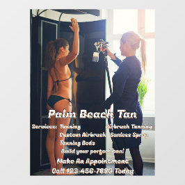 Anpassen des Spritzgießkabinengeschäfts 4 Fensteraufkleber