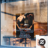 Anpassen des Spritzgießkabinengeschäfts 5 Fensteraufkleber (Café-Fenster)