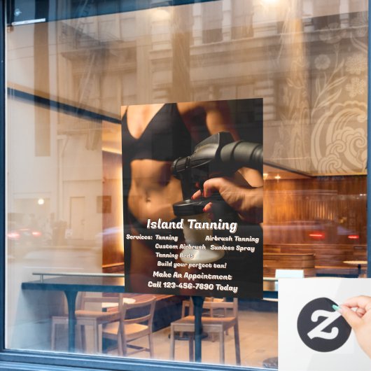 Anpassen des Spritzgießkabinengeschäfts Fensteraufkleber (Café-Fenster)