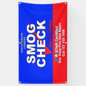Anpassen des Star Certified Smog Test Automotive S Banner (Vertikal)