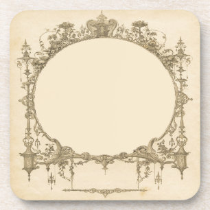 Anpassen des verzierten extravaganten Rahmen Vinta Untersetzer
