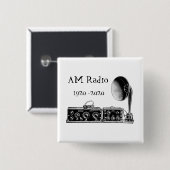 Anpassen des Vintagen AM Radio Receivers Button (Vorne & Hinten)