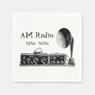 Anpassen des Vintagen AM Radio Receivers Serviette