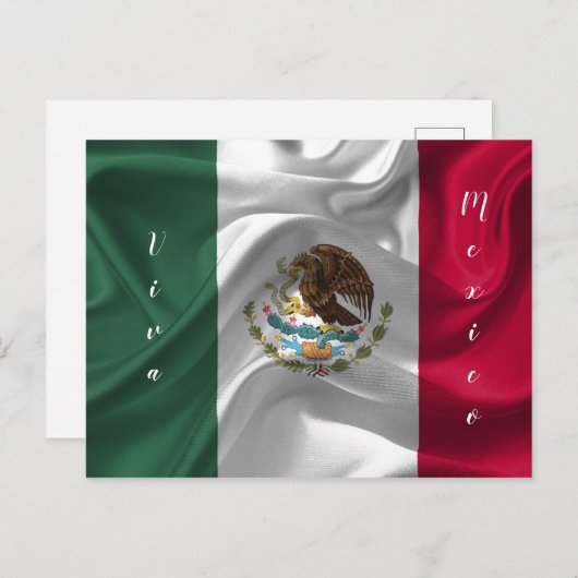 Anpassen des Viva Mexico Flag Postkarte (Vorne/Hinten)