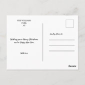 Anpassen des Weihnachtsrahmens mit Ihrem Foto Postkarte (Rückseite)