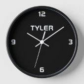 Anpassen des weißen Namens auf der schwarzen Uhr (Vorderseite)