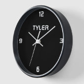 Anpassen des weißen Namens auf der schwarzen Uhr (Winkel)