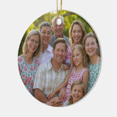 Anpassen des Wiedersehen-Fotos der Familie hinzufü Keramik Ornament (Links)