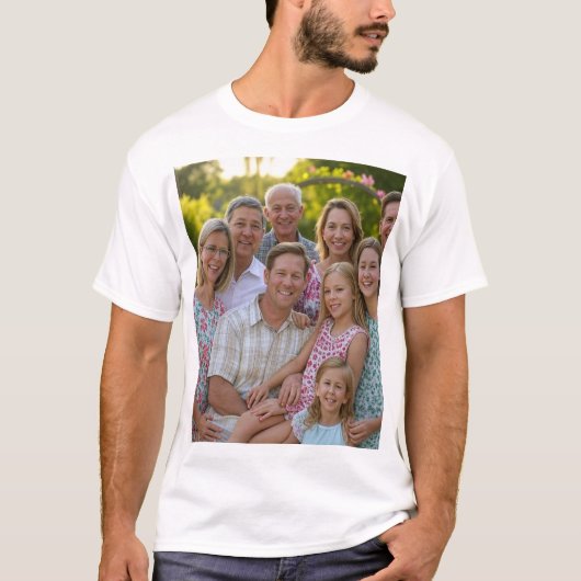 Anpassen des Wiedersehen-Fotos der Familie hinzufü T-Shirt (Vorderseite)