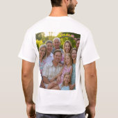 Anpassen des Wiedersehen-Fotos der Familie hinzufü T-Shirt (Rückseite)