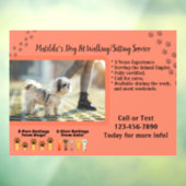 Anpassen des Woman Dog Walking Sitting Service Fensteraufkleber (Blatt 3)