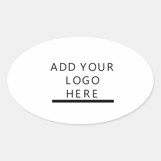 Anpassen - Design - Hinzufügen eines Logos Ovaler Aufkleber (Vorderseite)
