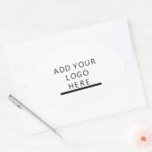 Anpassen - Design - Hinzufügen eines Logos Ovaler Aufkleber (Umschlag)