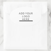 Anpassen - Design - Hinzufügen eines Logos Ovaler Aufkleber (Tasche)
