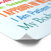 Anpassen dieser Affirmation Poster (Ecke)