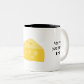 Anpassen dieser Big-Cheese-Grafik Zweifarbige Tasse (VorderseiteRechts)