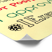 Anpassen dieser Bio Bestätigung Poster (Ecke)