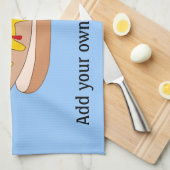 Anpassen dieser Hot Dog-Grafik Küchentuch (Viertel Falte)