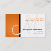 Anpassen dieser monogramm Visitenkarte/Farbgebung Visitenkarte (Rückseite)