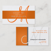 Anpassen dieser monogramm Visitenkarte/Farbgebung Visitenkarte (Vorne/Hinten)