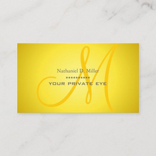 Anpassen dieser Monogramm-Visitenkarte Visitenkarte (Vorderseite)