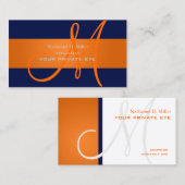 Anpassen dieser Monogramm-Visitenkarte Visitenkarte (Vorne/Hinten)