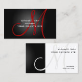 Anpassen dieser Monogramm-Visitenkarte Visitenkarte (Vorne/Hinten)