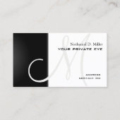 Anpassen dieser Monogramm-Visitenkarte Visitenkarte (Rückseite)