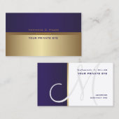 Anpassen dieser Monogramm-Visitenkarte Visitenkarte (Vorne/Hinten)