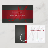 Anpassen dieser Monogramm-Visitenkarte Visitenkarte (Vorne/Hinten)